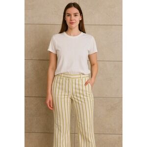 Loro Piana Women's Stripped Cotton Nino Saint Pants - Size 8‎